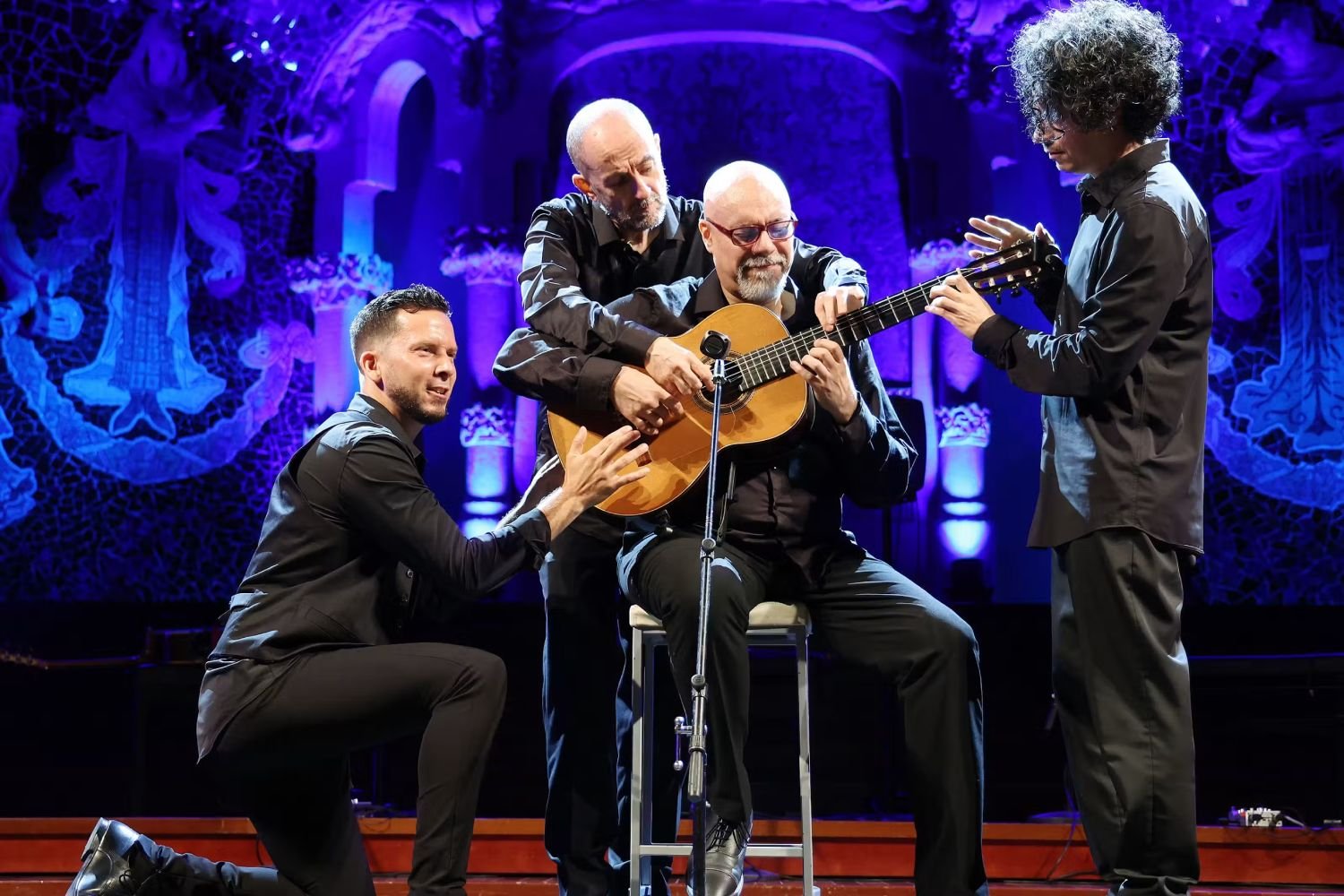 Flamenco-Tänzer beim Barcelona Guitar Trio im Palau de la Música